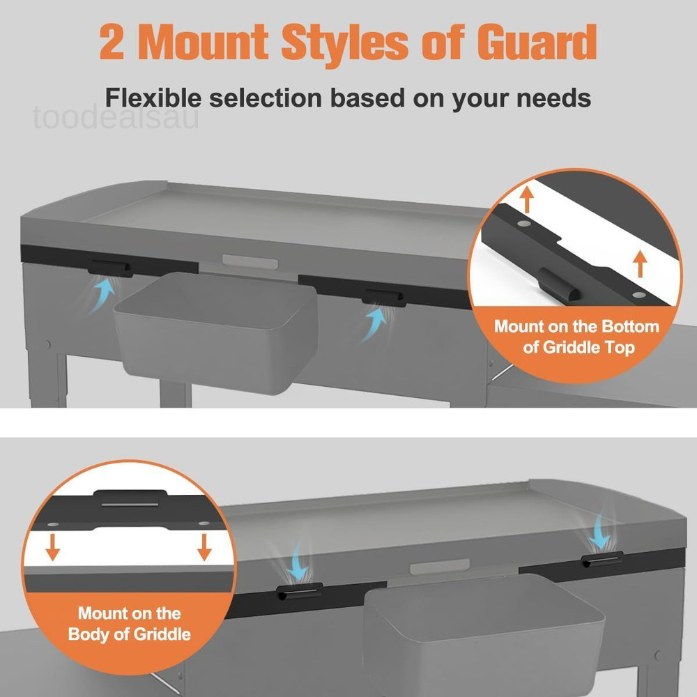 Wind Guard for Blackstone 22" 22" Griddle, Black