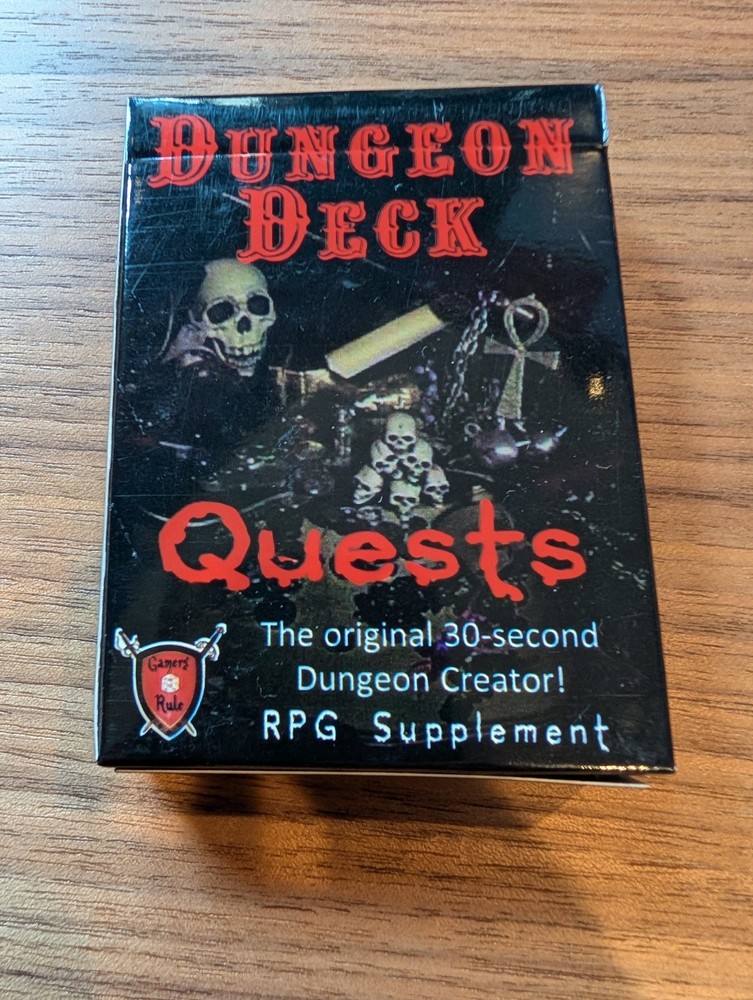 Dungeon Deck: The original 30-second Dungeon Creator! (RPG Supplement,Card Deck)