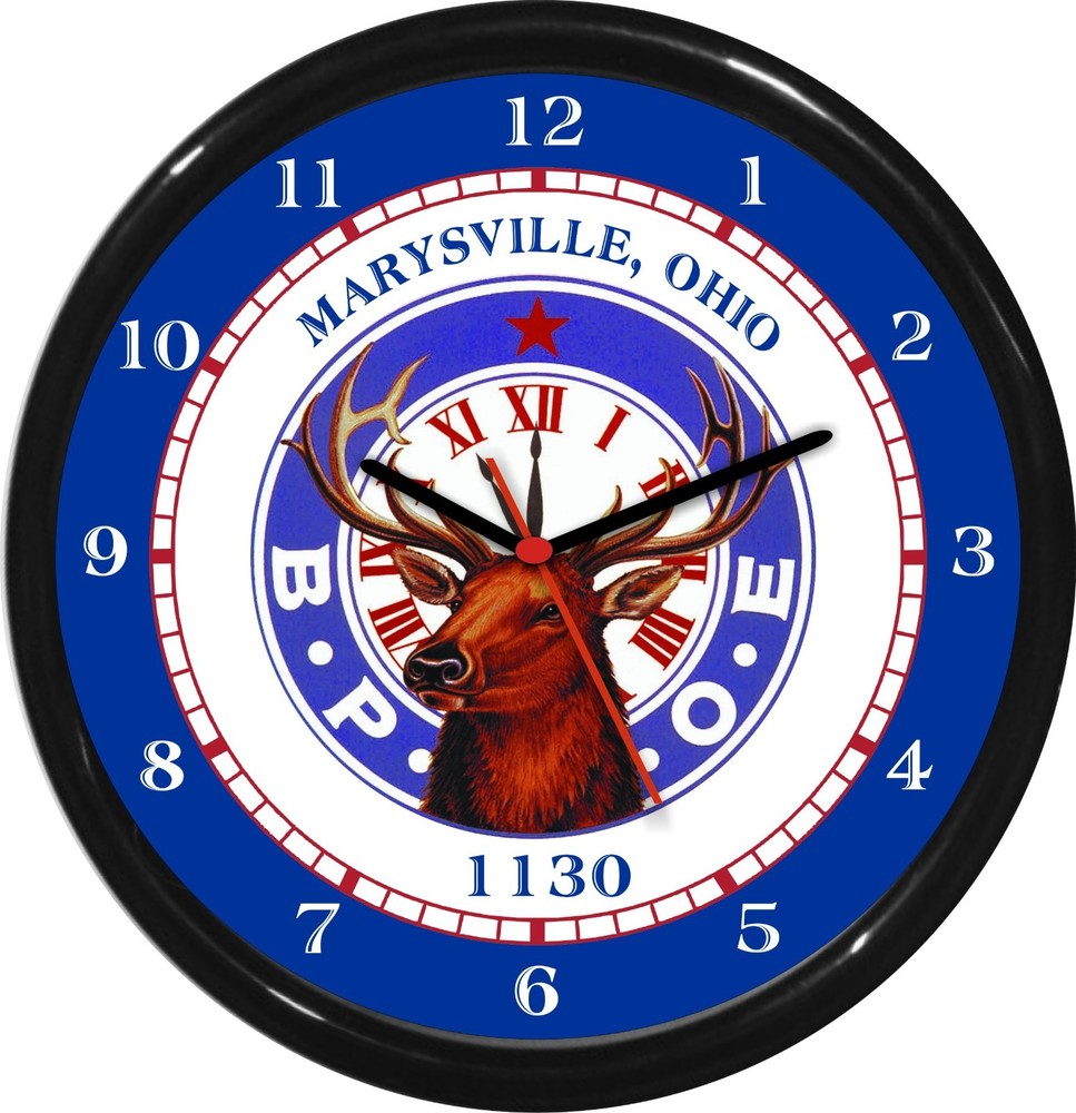 Elks Club Lodge Personalized Wall Clock