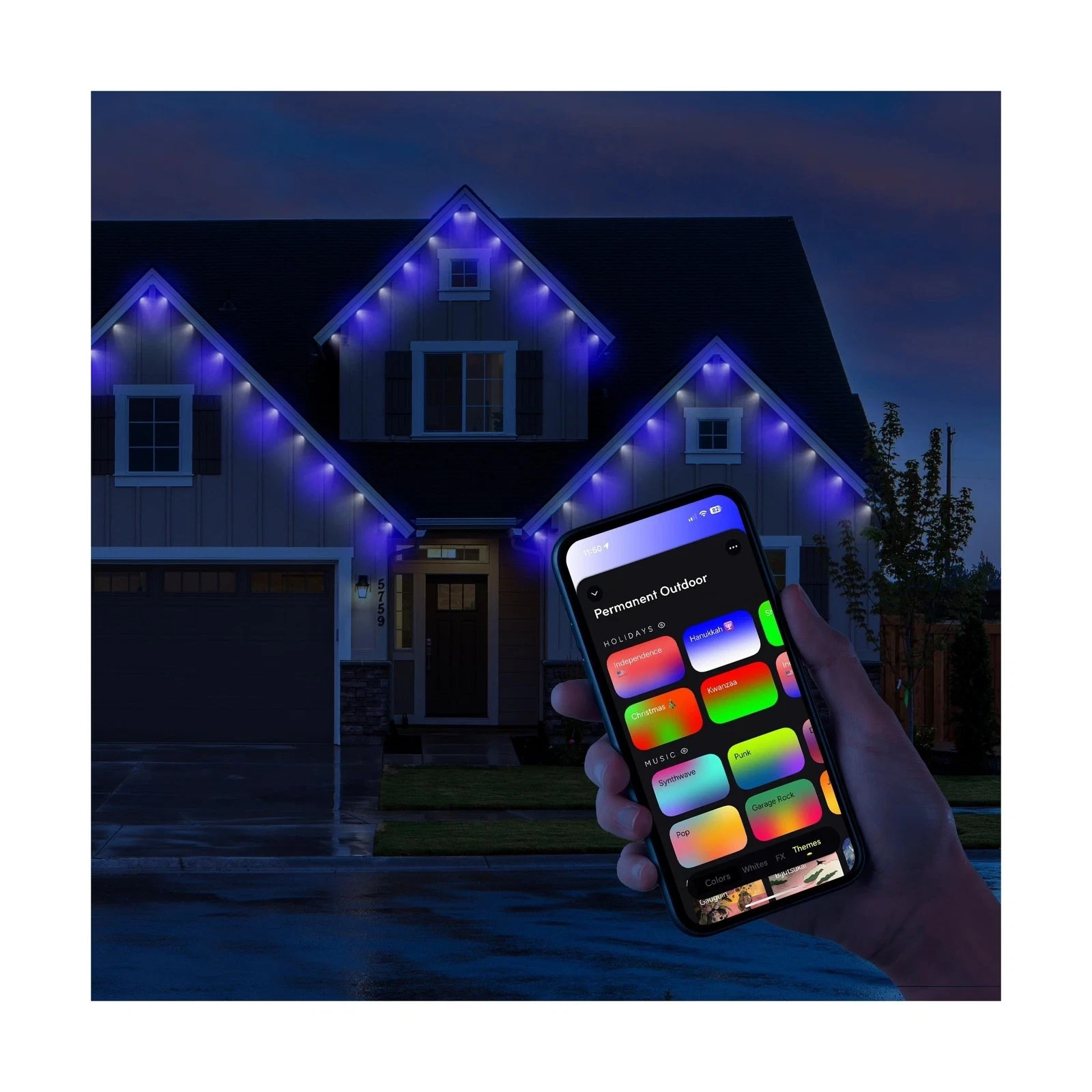 LIFX 50ft Outdoor Permanent Smart Lights RGBW LED Strip Supercolor Christmas