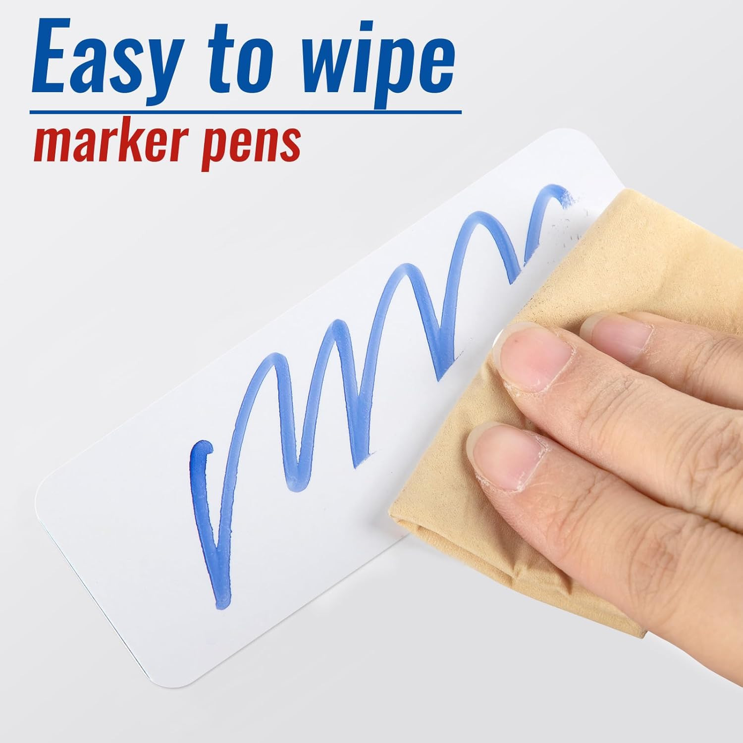 72 Pcs Dry Erase Magnetic Labels, 3.2 x 1.2 Reusable Writable Magnetic Name Tags