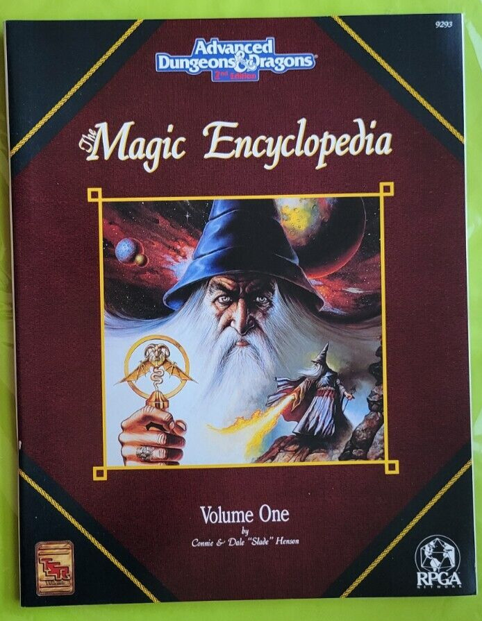 The Magic Encyclopedia Volume One 9293 Advanced Dungeons & Dragons TSR 1992