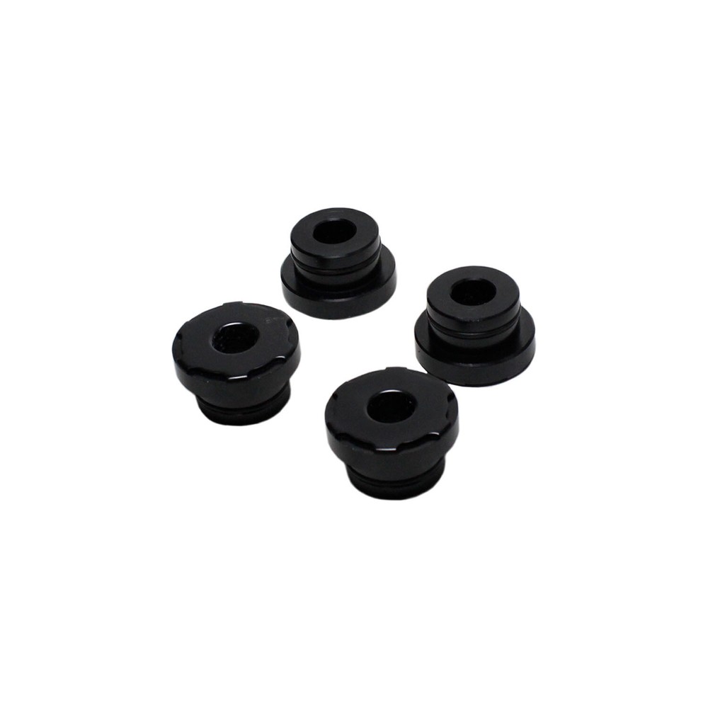 4PCS Black CNC Handlebar Riser Bushing Kit for Harley 91-17 Dyna FLD FXDF FXDLS