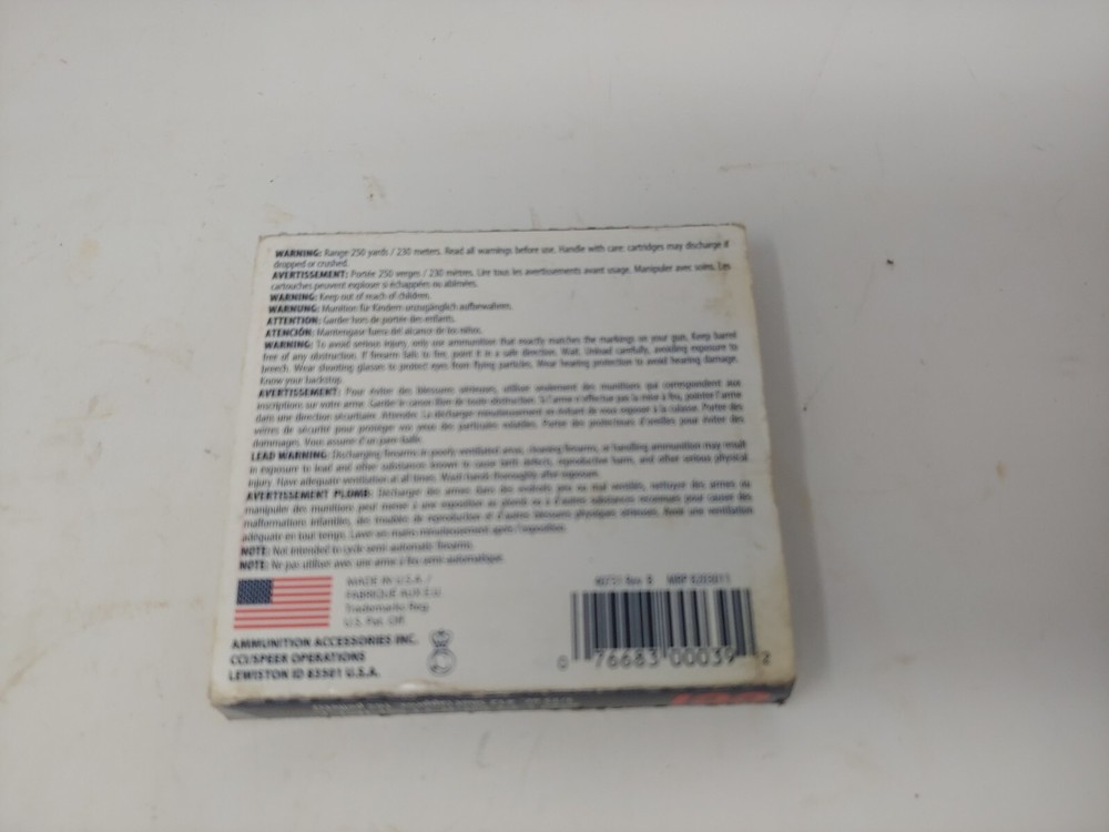 CCI .22 Long Shotshell Empty Box
