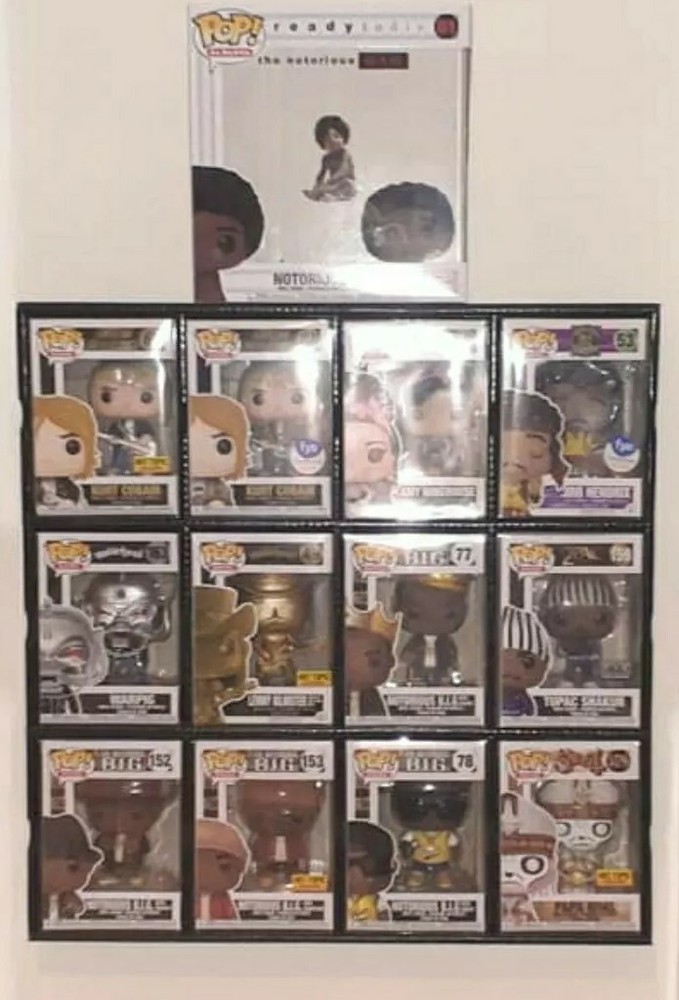Funko Pop Display shelf Kubbie for Pops IN SOFT PROTECTORS! (BLACK)