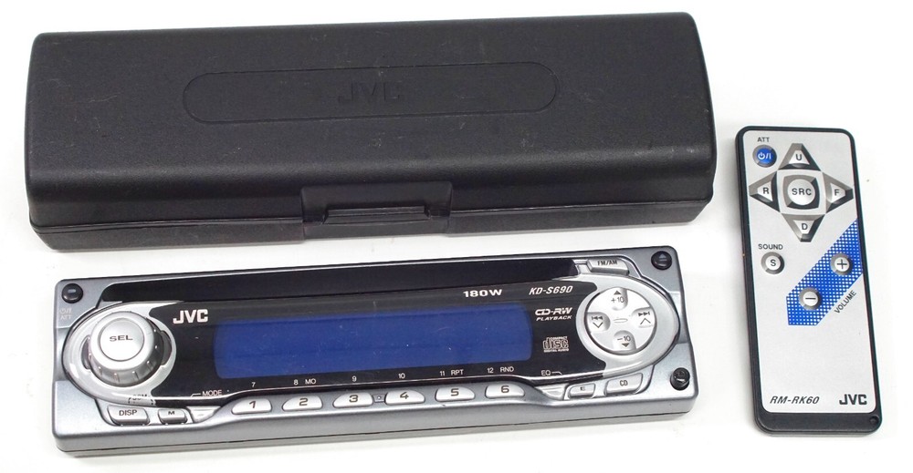 Pioneer KD-S690 Faceplate & Remote Only "UNTESTED"