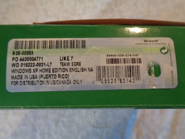 Microsoft Windows XP Home Edition Upgrade Software Version 2002 - Extra's