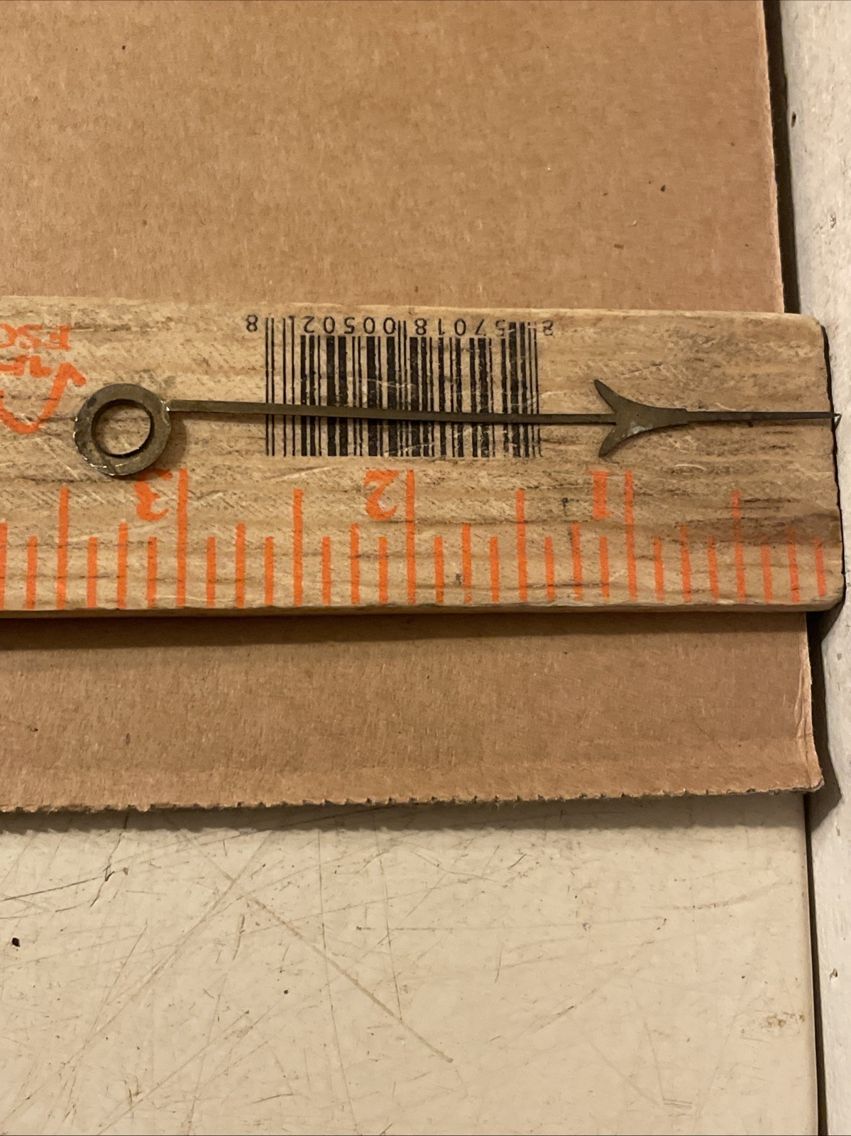 Antique English Barometer Brass Back Plate & Pulley Parts