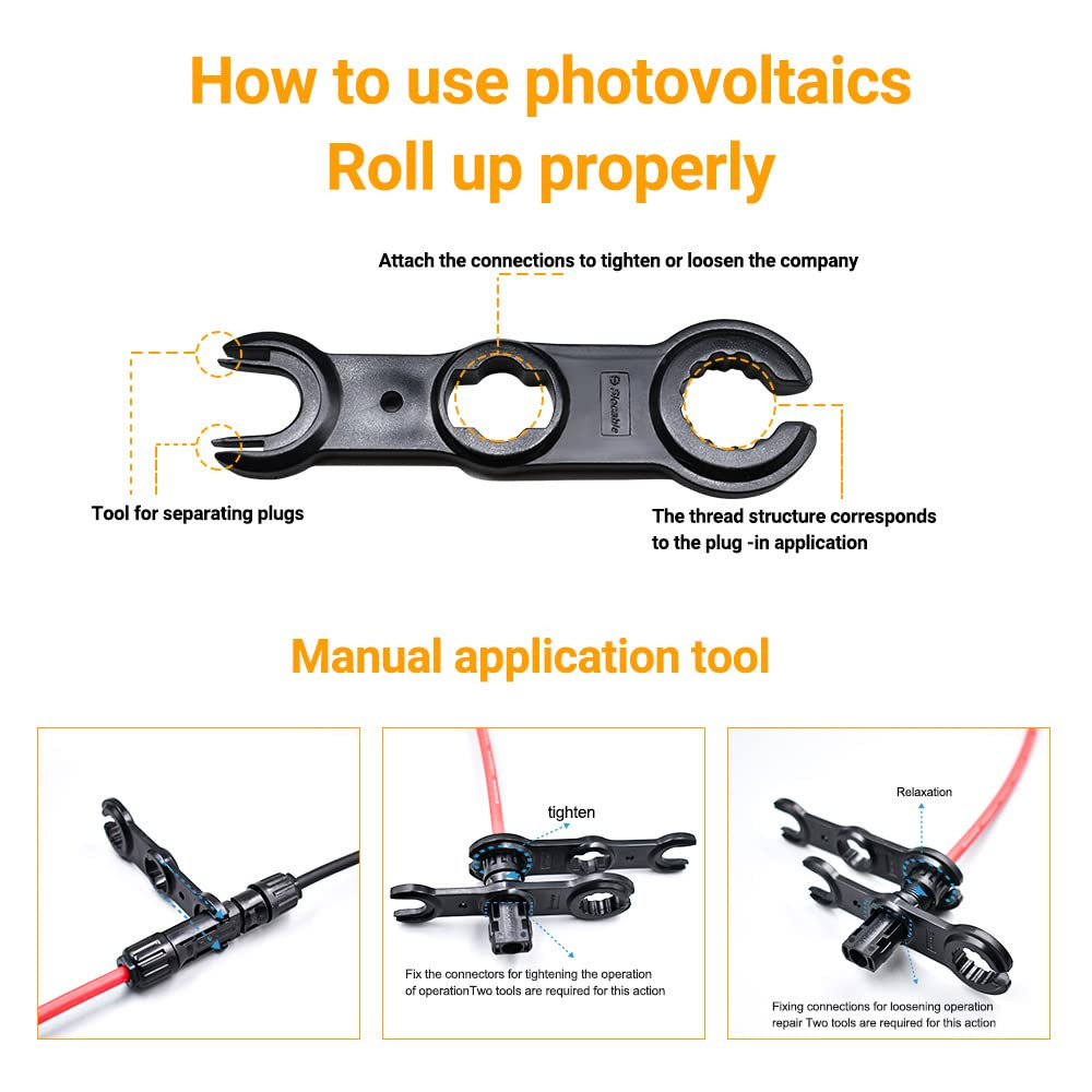Solar Panel Connector Assembly Tool, Solar Disconnect Removal Tool for Solar Pan