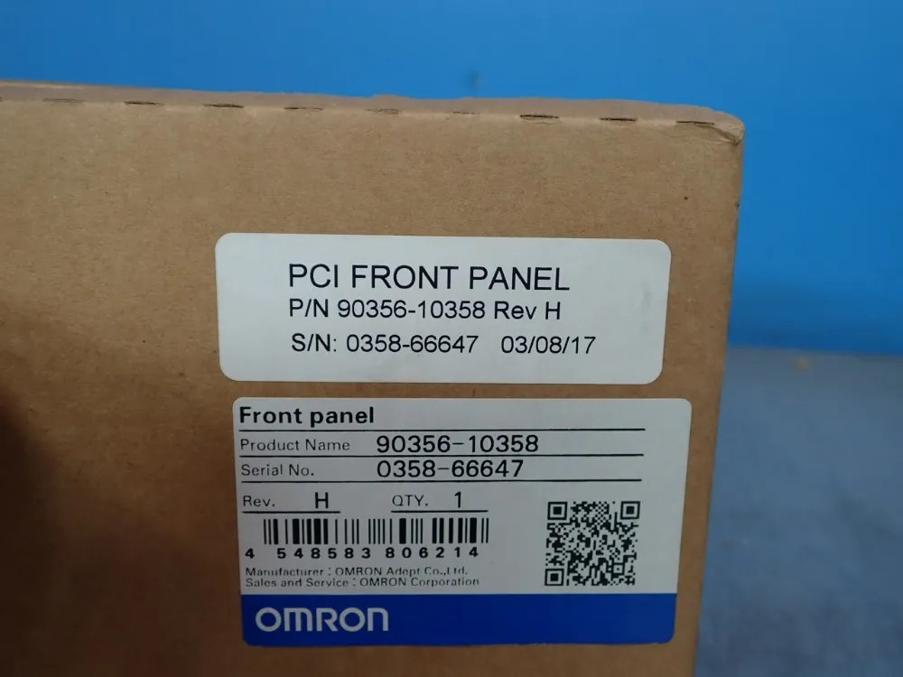 OMRON 90356-10358 FRONT PANEL 12250980310