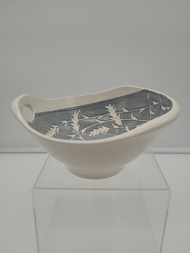 Mandy Henebry Pottery Bowl & Mug Signed Wheaton Grey