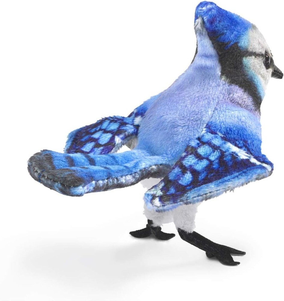 Mini Blue Jay Finger Puppet 6 inches