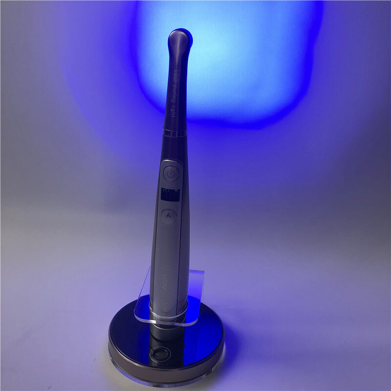 Dental Wireless 1 Second LED Curing Light Caries Detection 4 LEDs 3200mW/cm² US