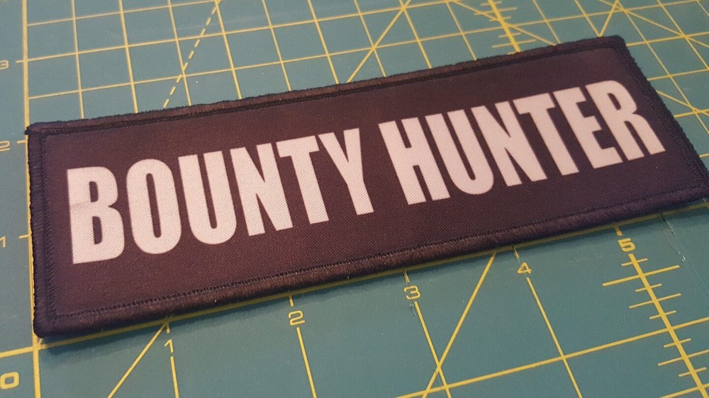 2x6 Bounty Hunter Chest Rig Plate Carrier Patch Hook Loop Bail Bondsma