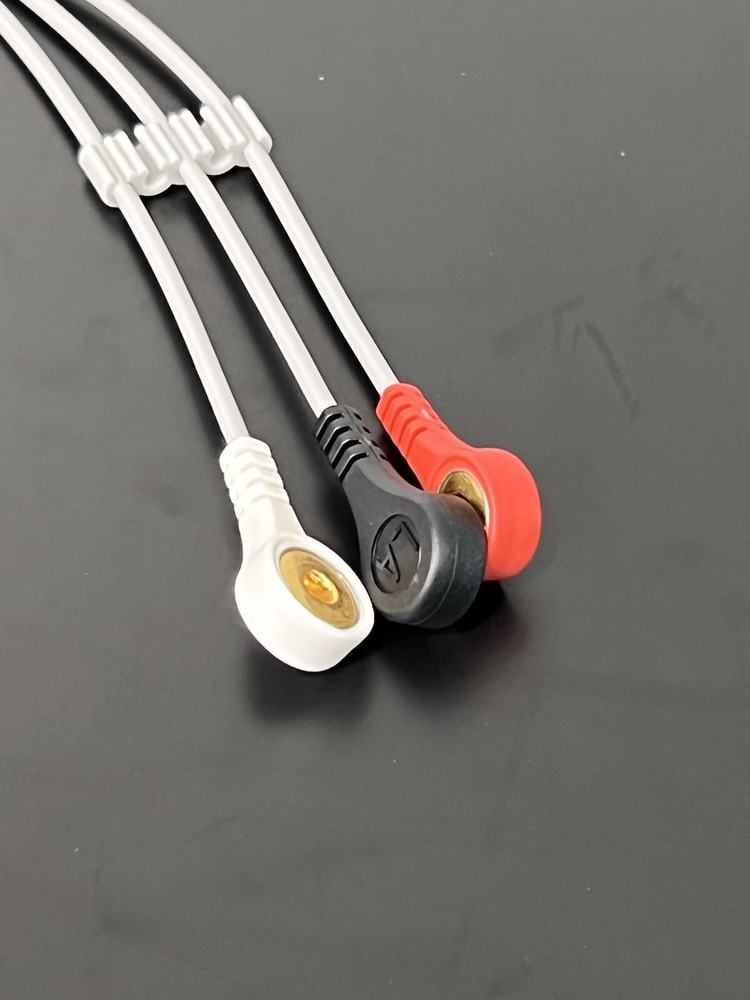 Fukuda Denshi Dynascope ECG Cable 3 Lead Snap Compatible - Same Day Shipping