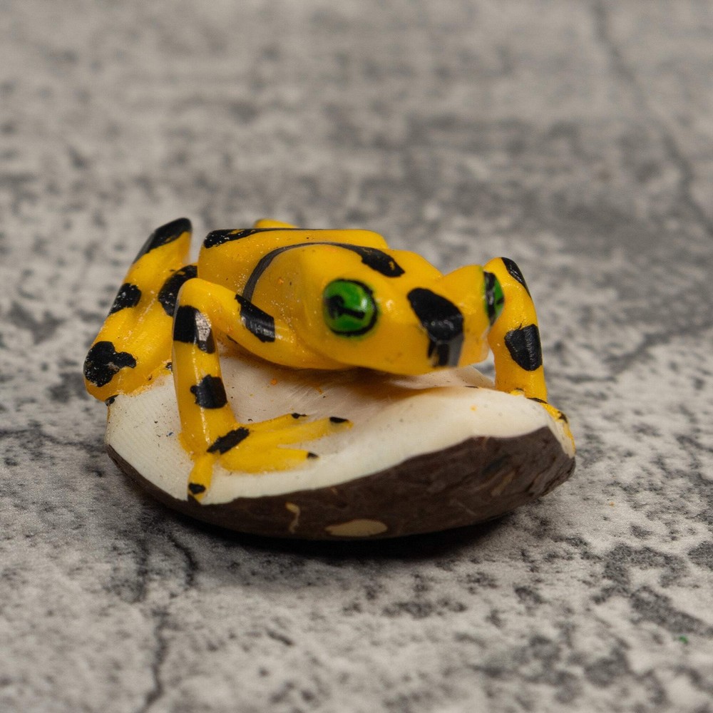 Golden Frog Tagua Carving