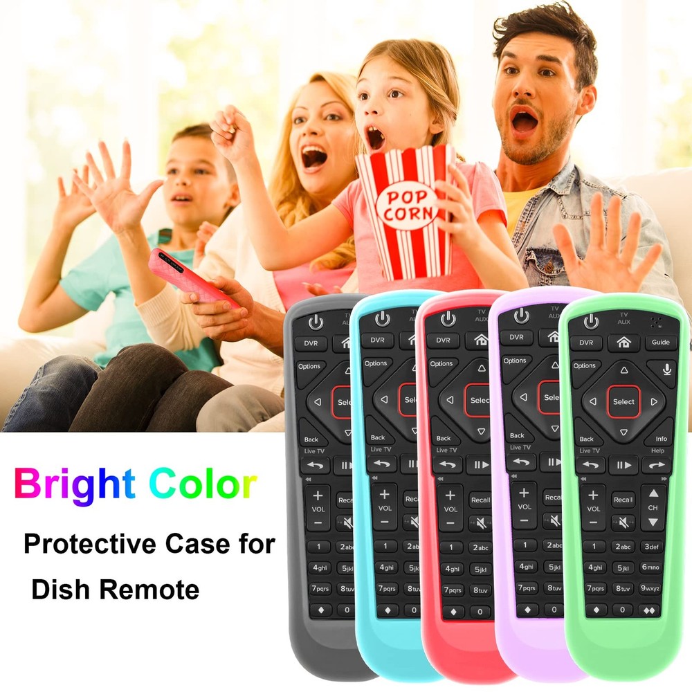 2 Pack Remote Cover for Dish Network Control 52.0/54.0, Purple, Blue