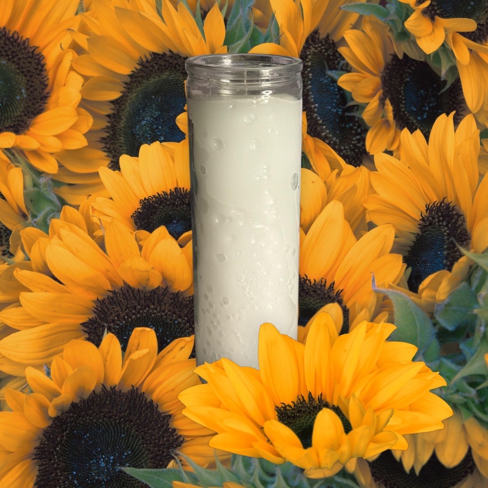 7 Day Plain Candle White