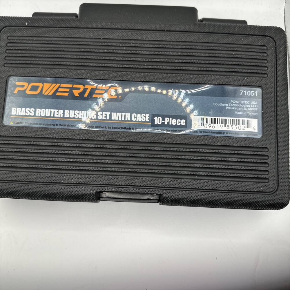 Powertec Brass Router Bushing Set 10 Pieces