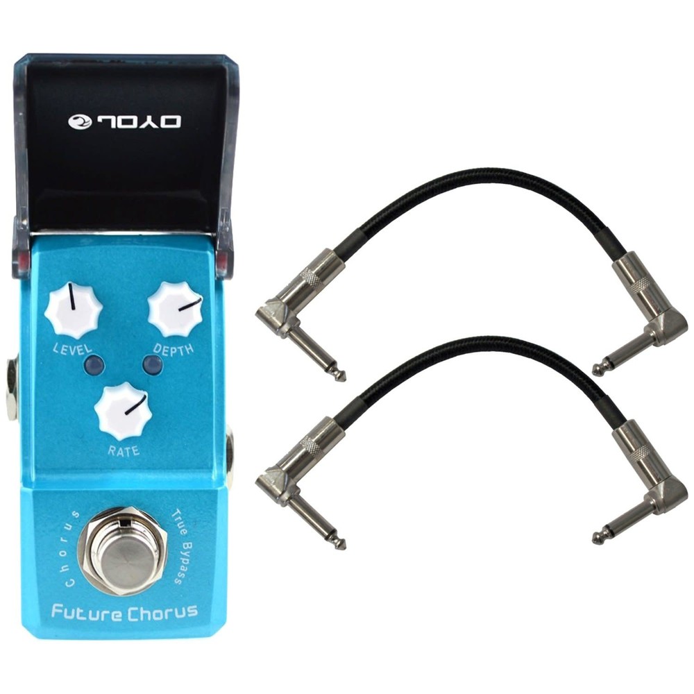 Joyo JF-316 Future Chorus True Bypass Mini Pedal w/ 2 Patch Cables