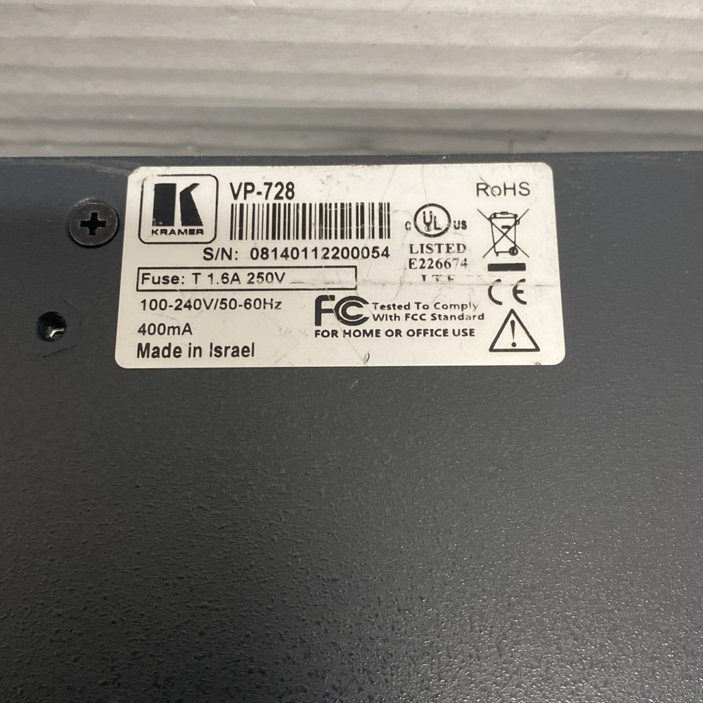 Kramer VP-728 9-Input HDMI HQV Digital Presentation Switcher/Scaler *read*