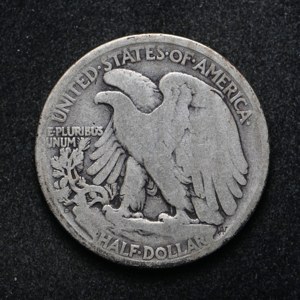 1919-D Walking Liberty Silver Half Dollar (cn16737)