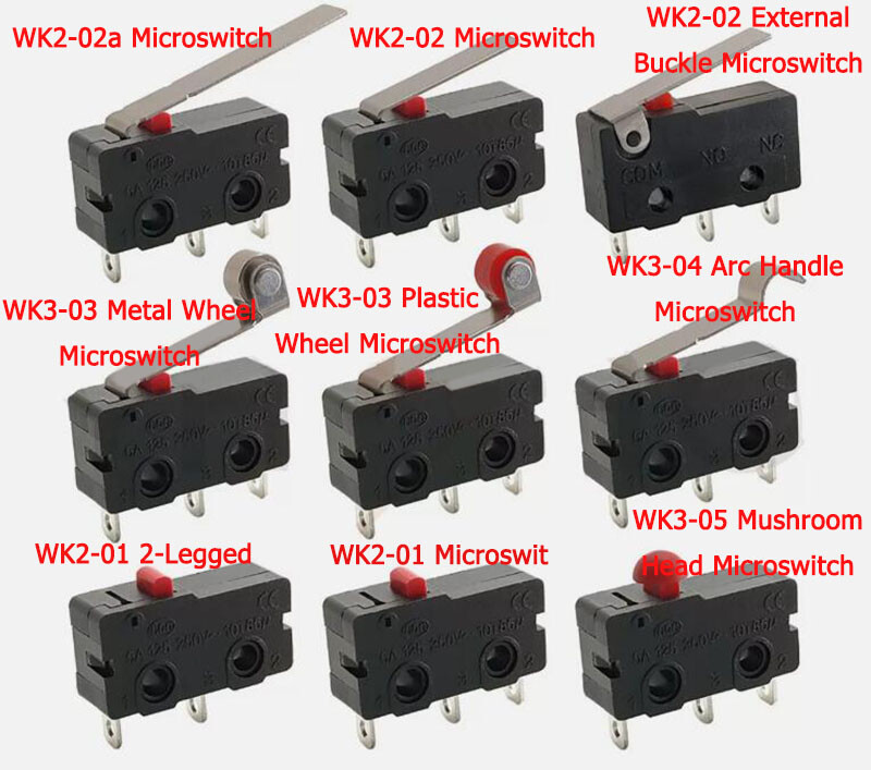 Self Resetting Switch Micro Limit Switch Switch Roller Lever Close Button Switch