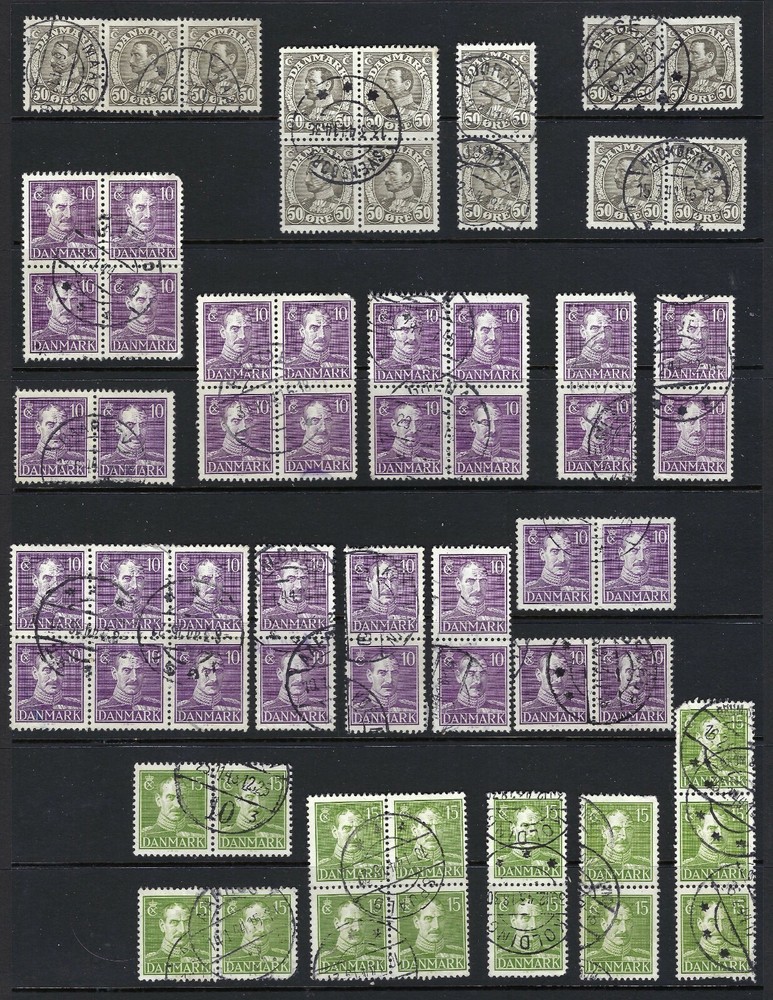 Denmark assortment of used multiples--mostly sound