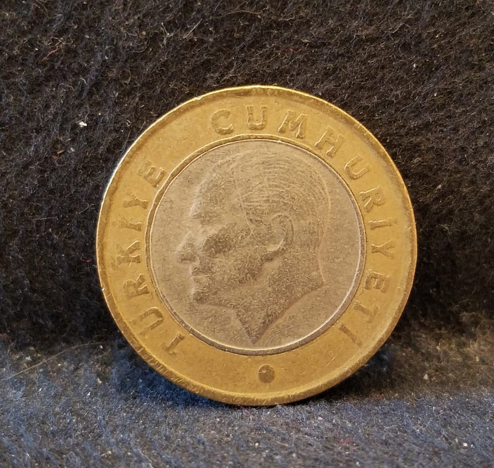 2009 Turkey lira, modern circulation issue, KM-1244 (TU2)