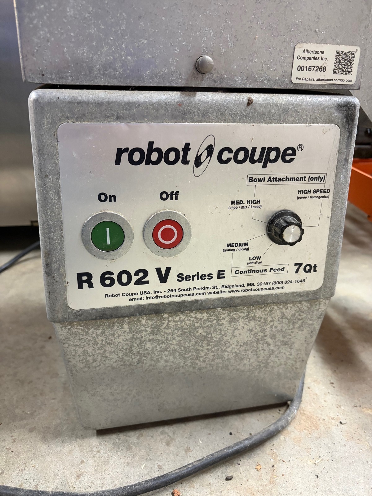 Robot Coupe R602 Commercial Food Processor Variable Speed - Works Great