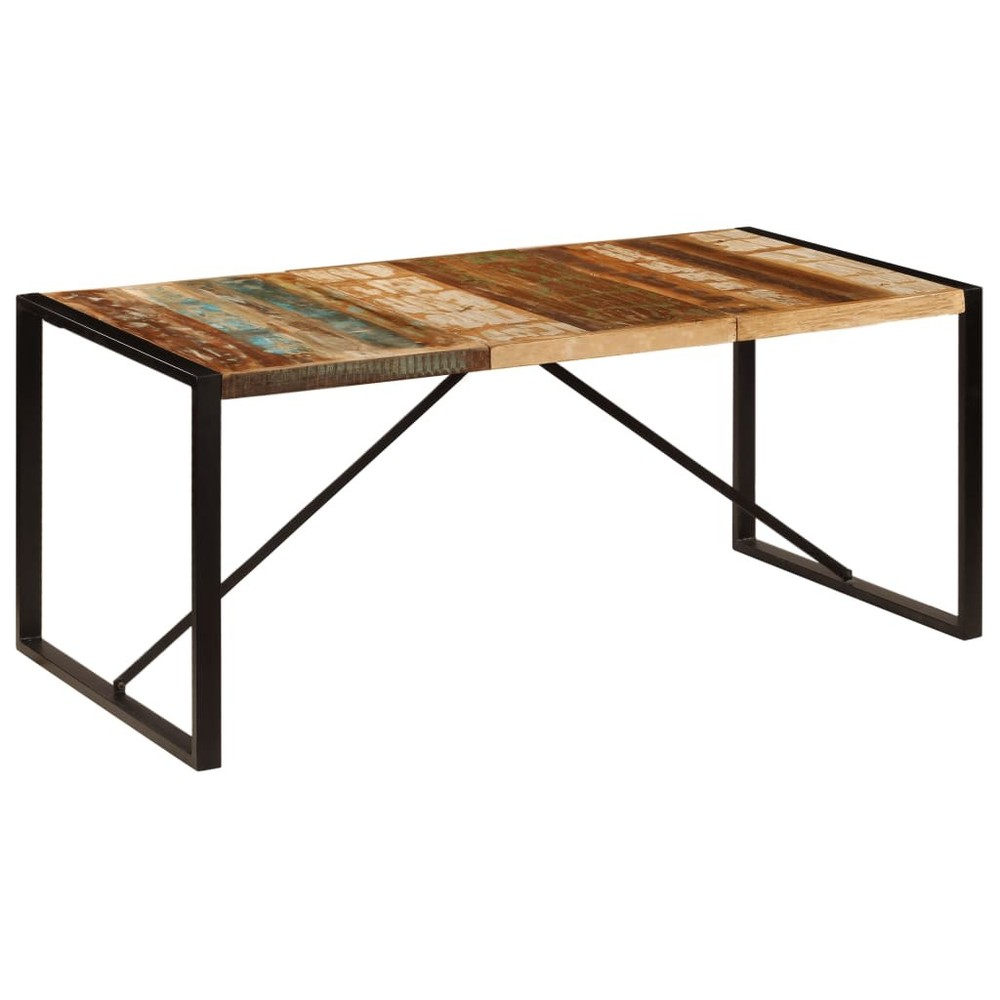 Dining Table Kitchen Table Dining Room Dinner Table Solid Reclaimed Wood vidaXL