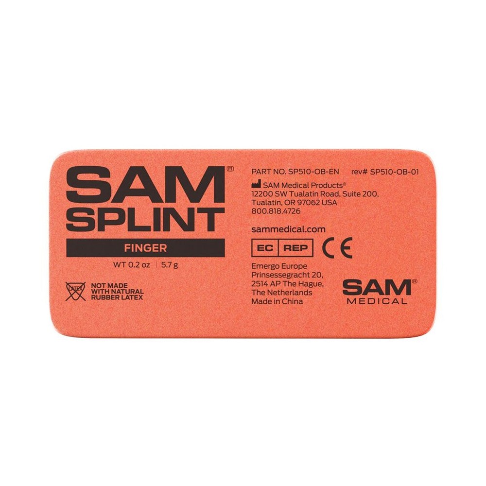 Sam Blue / Orange Finger Splint SP510-OB-EN