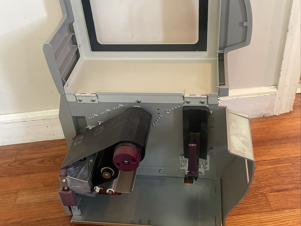 Zebra S4M Direct Thermal Barcode Label Printer LAN Serial USB Tested