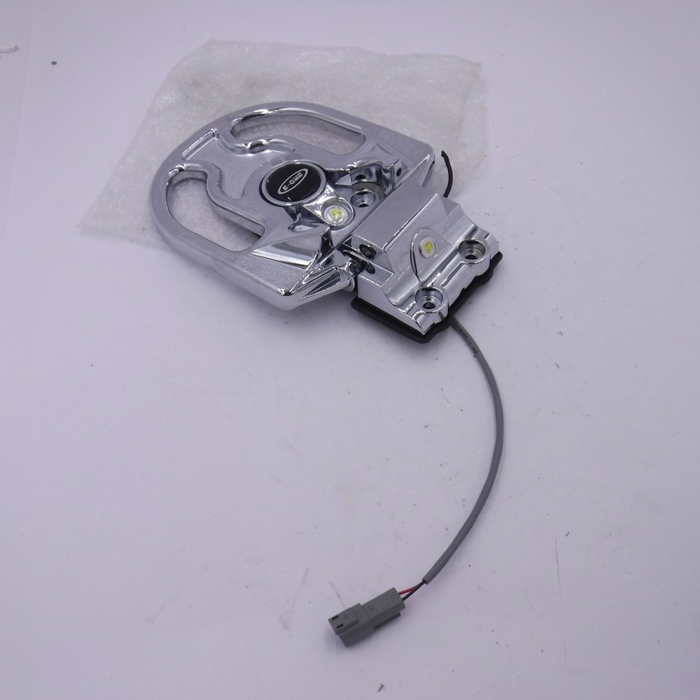 SEE DESC E-One Folding Step With 2 LED Lights Chrome