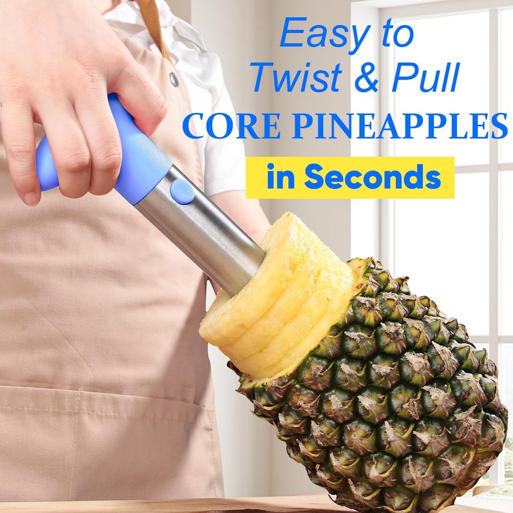 Pineapple Corer, [Upgraded, Reinforced, Thicker Blade] Newness Premium Pineap...