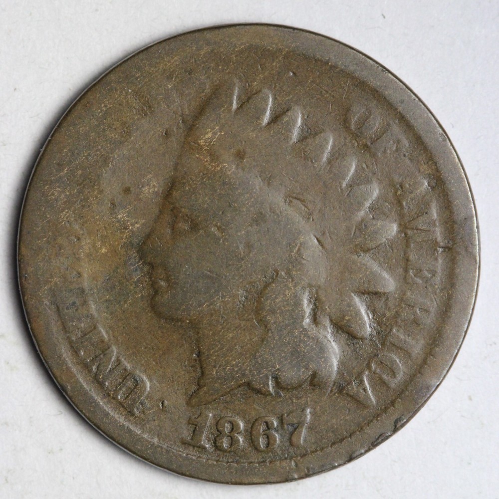 1867 Indian Head Cent Penny GOOD E137 XEE