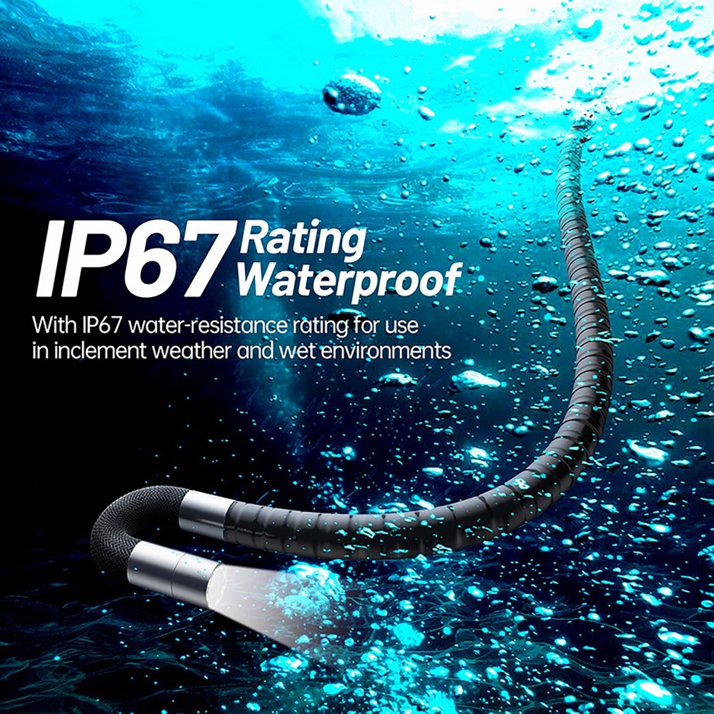 Articulating Borescope Endoscope Inspection Camera w/ Two-Way Articulation Head