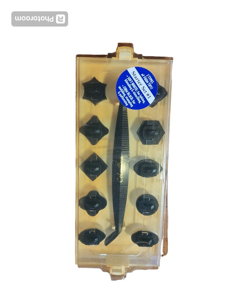 Color Tool Box Stylus Tray Foam Tips Starter Set #1 Ink Stencil Blending Tool