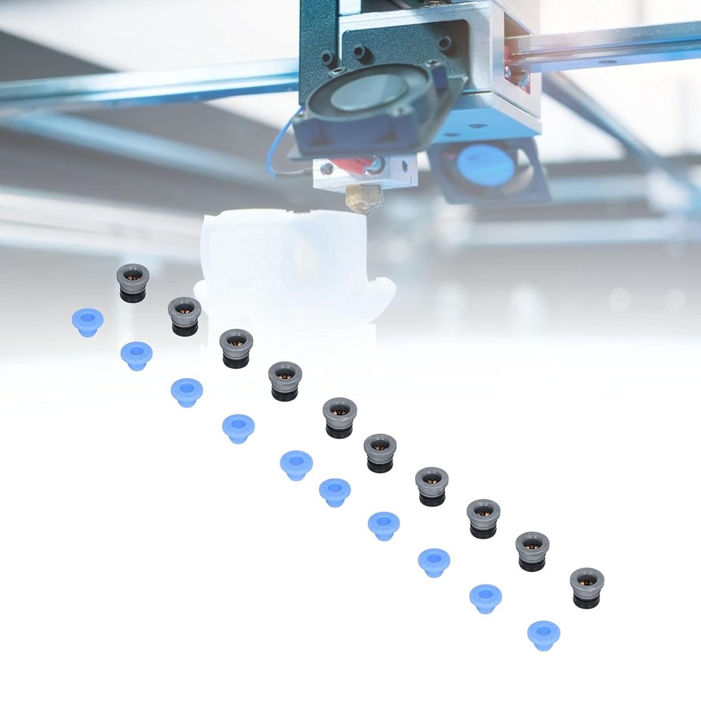 10 Set Pneumatic Valve Connector, Head for Extruder 3D Printer Accessories PTFE
