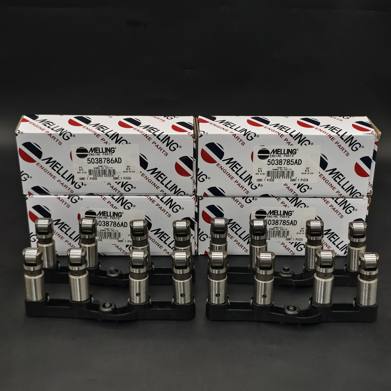 MELLING Hydraulic Lifters Complete SET Front & Back 2X 5038785AD 2X 5038786AD