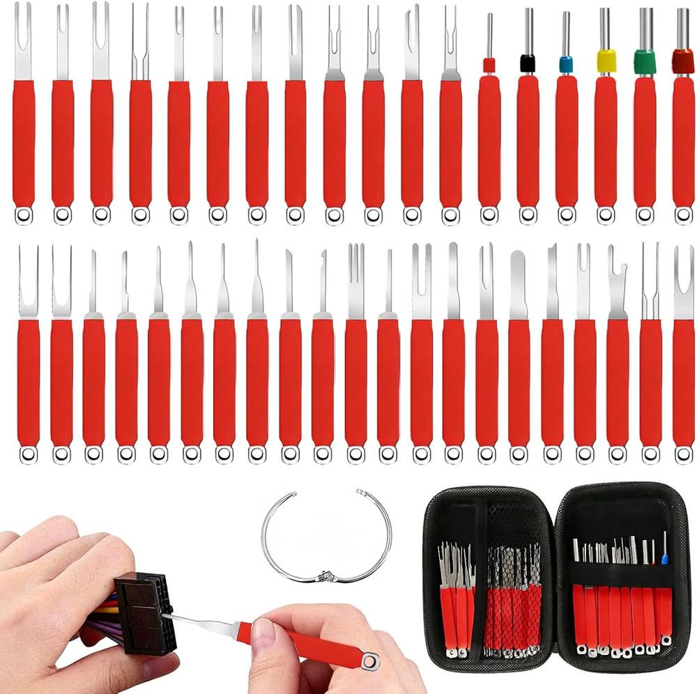 36PCS Terminal Removal Tool Kit, Wire Connector Pin Extraction Tool, Electrical