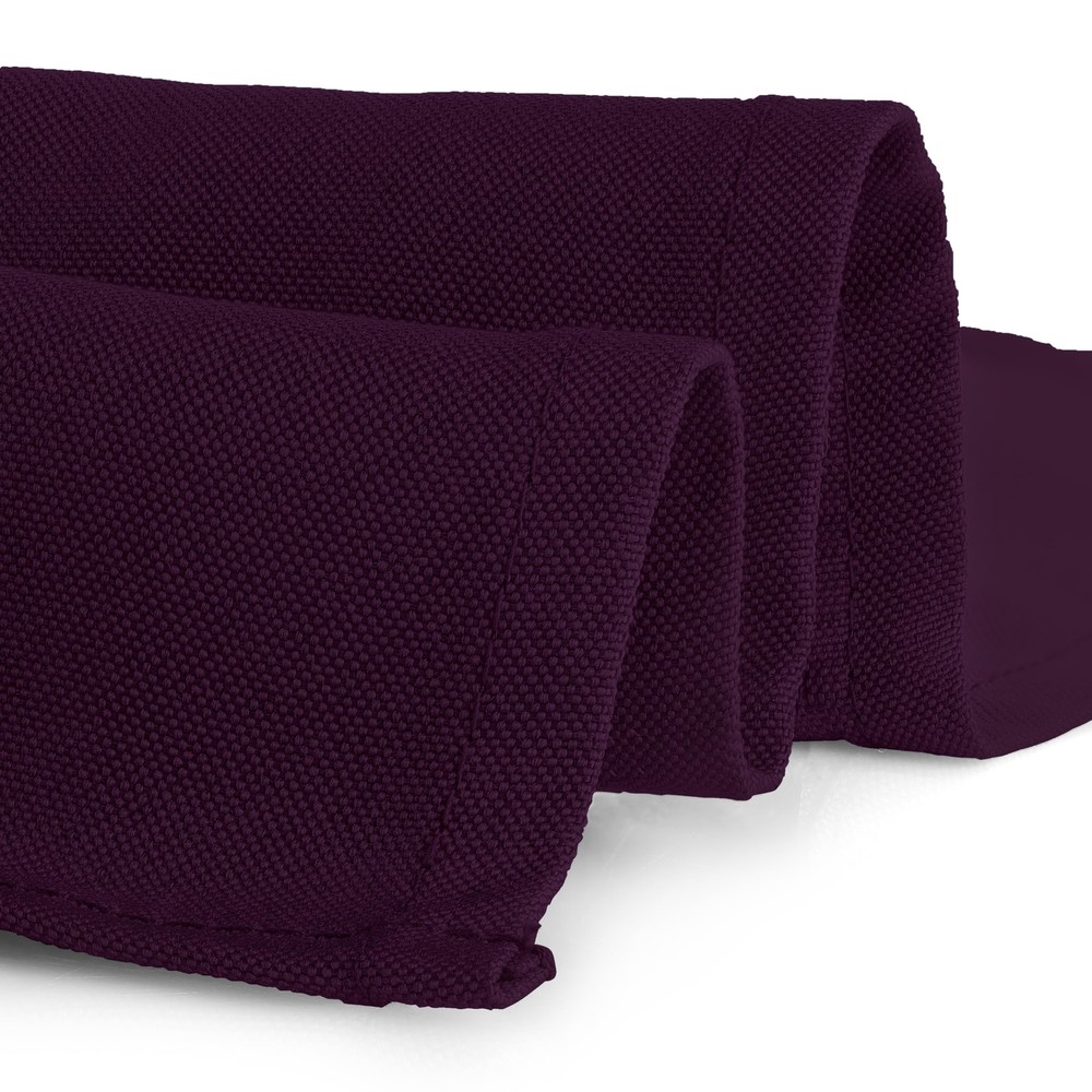 Square Tablecloth - 85 x 85 Inch Eggplant Table Cloth for Large Square or Rou...