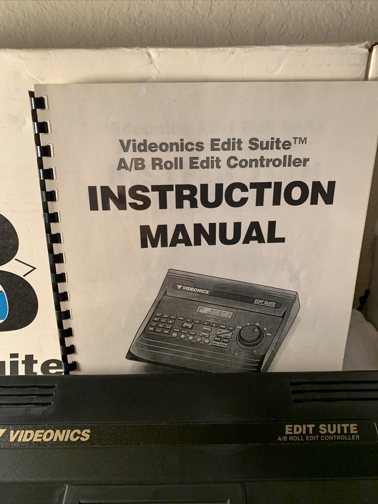 Videonics AB-1 Edit Suite A/B Roll Edit Controller Video Editor COMPLETE In BOX