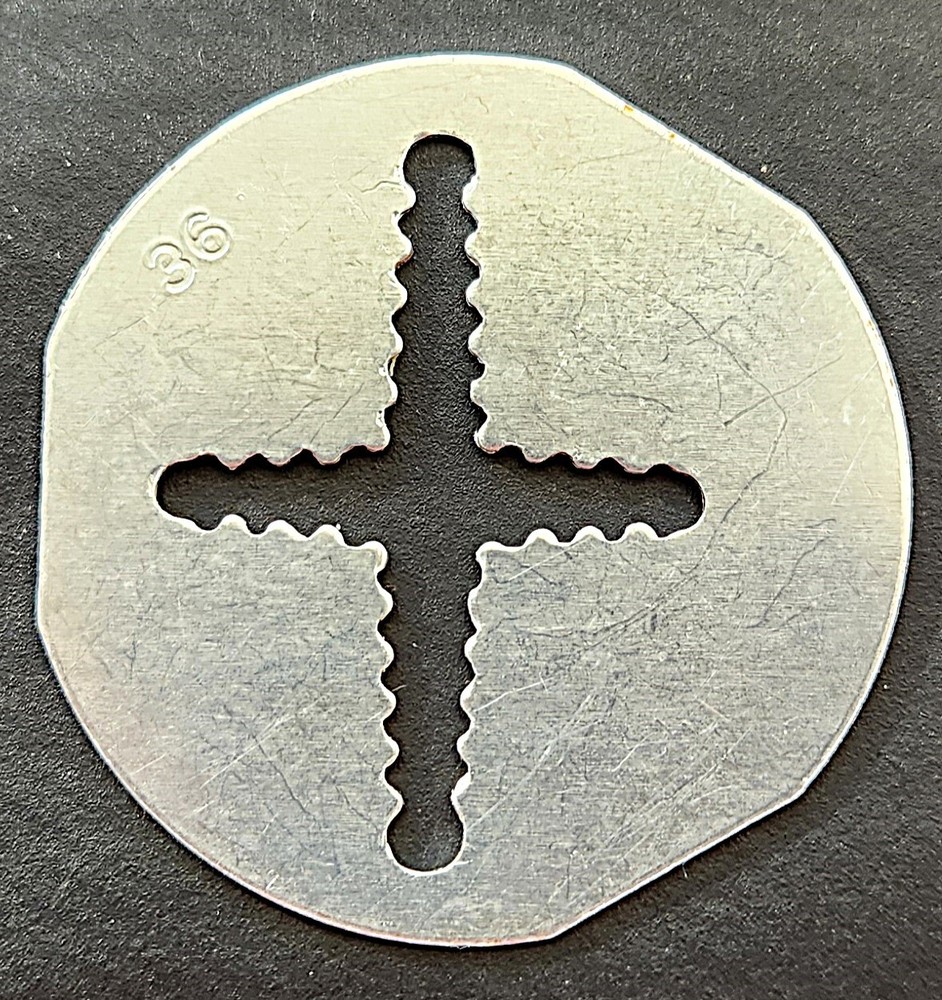 Vintage Mirro Cookie Pastry Press Replacement Disc [#36] (VGUC)