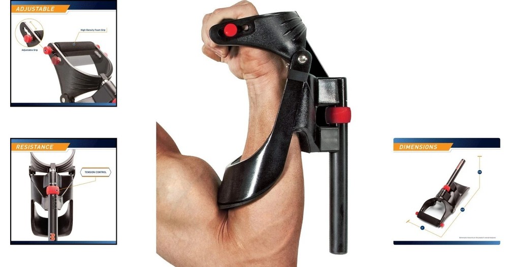 Variable Resistance Wrist Developer - Compact Forearm Strengthening Equipment