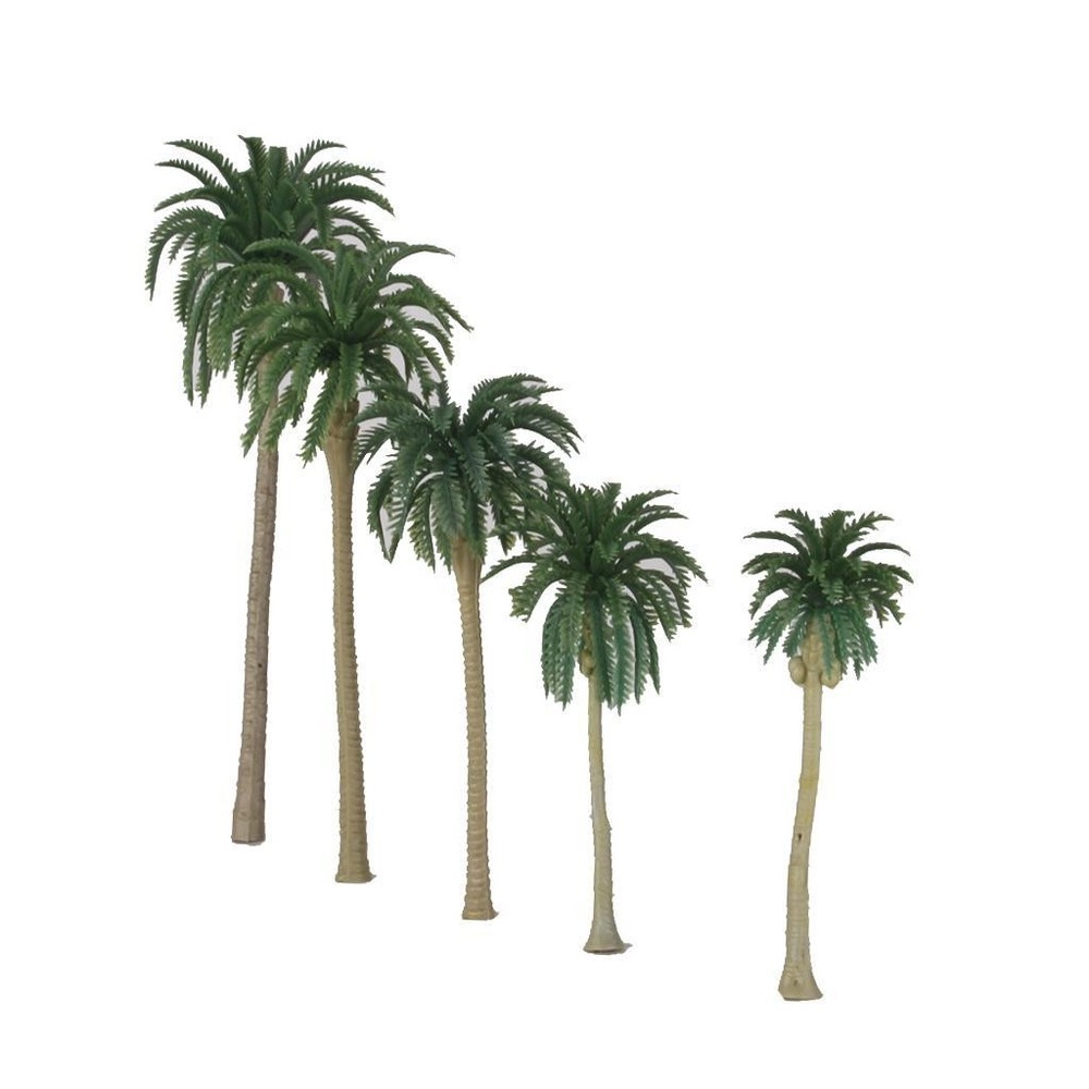 10 Model Trees Artificial Coconut Rainforest Scenery 1:100