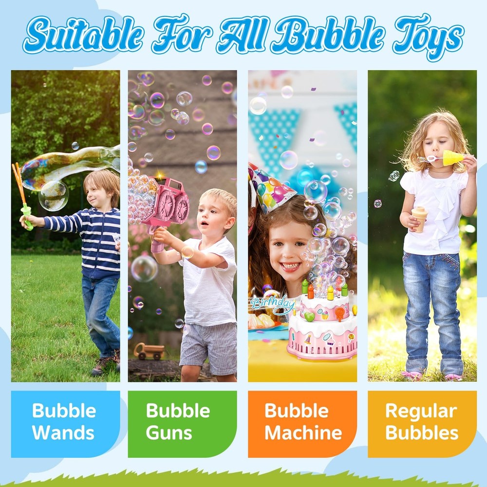 EagleStone 67oz Bubble Concentrate Solution – Makes 5 Gallons for All Bubble Toy