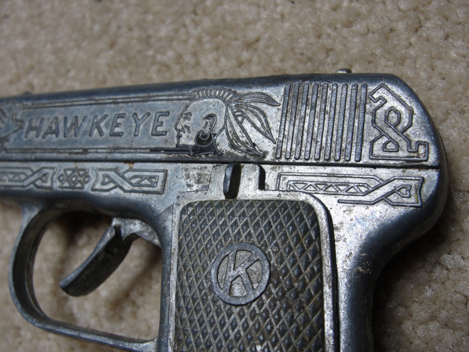 Vintage KILGORE "HAWKEYE" Toy Cap Gun USA