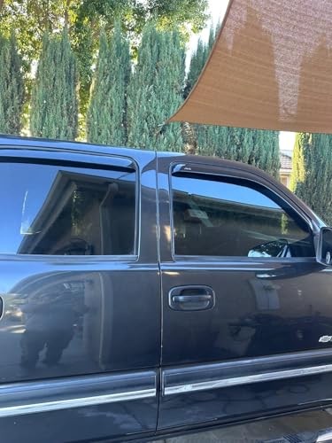 Original 4pcs Wind Deflector, In-Channel Sun Rain Guards, Side Window Visors