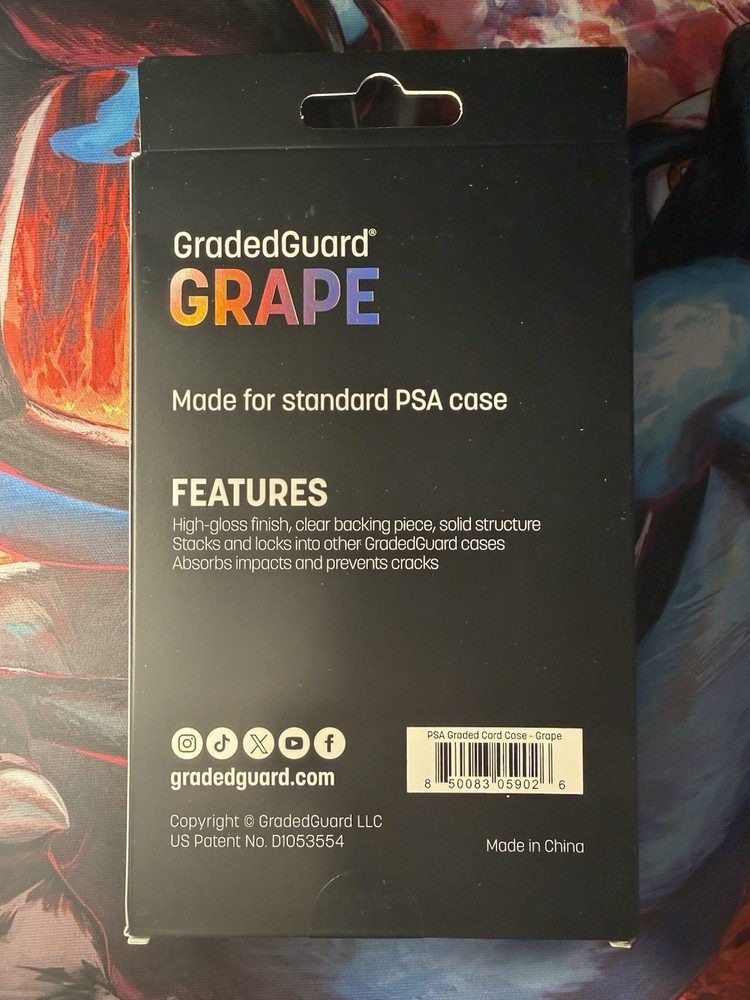 GradedGuard Limited Edition- Grape- PSA Graded Card Display Case. On Hand!